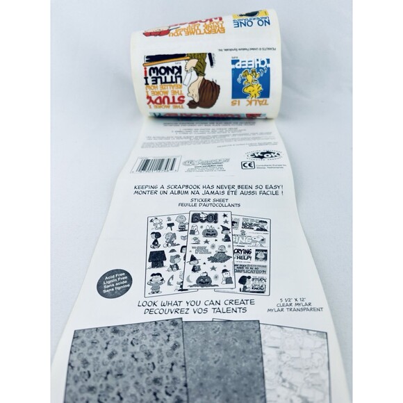 Vintage 2004 Sandy Lion‎ Sticker Roll Peanuts Sayings Phrase Snoopy Scrapbooking - Picture 7 of 11